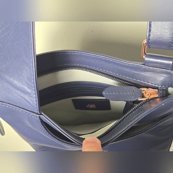 Radley London Minimalist Blue Leather Crossbody – Quiet Luxury Essential - Picture 7 of 7